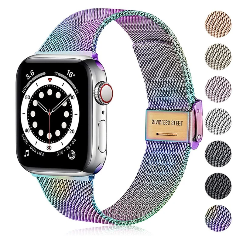 Auffallend schön Apple Watch Series 7 41mm Metall armband