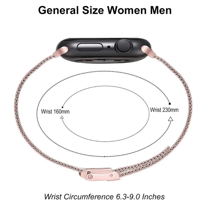 Auffallend schön Apple Watch Series 7 41mm Metall armband