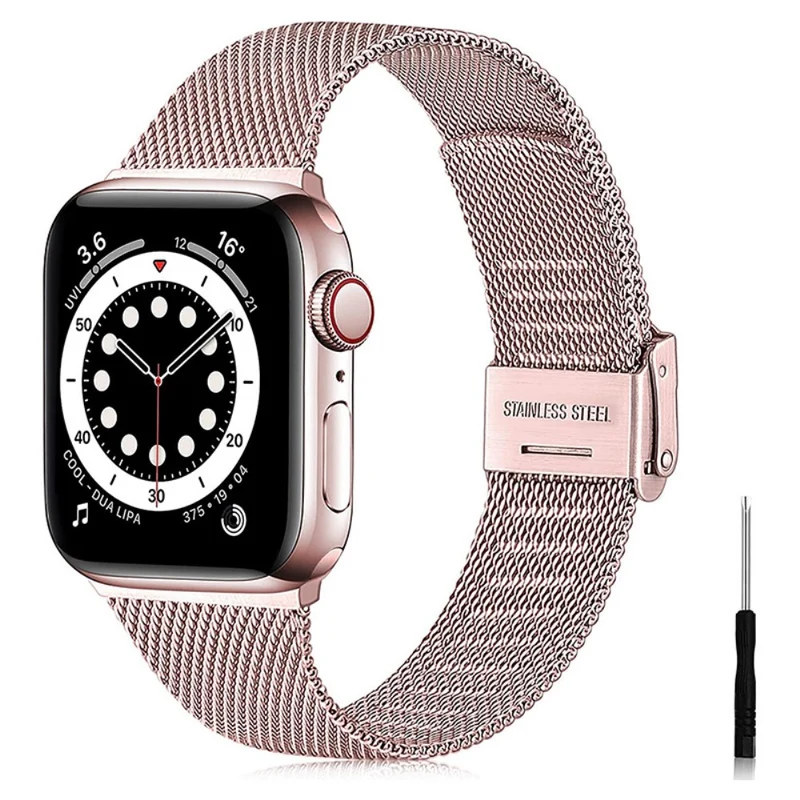 Auffallend schön Apple Watch Series 7 41mm Metall armband