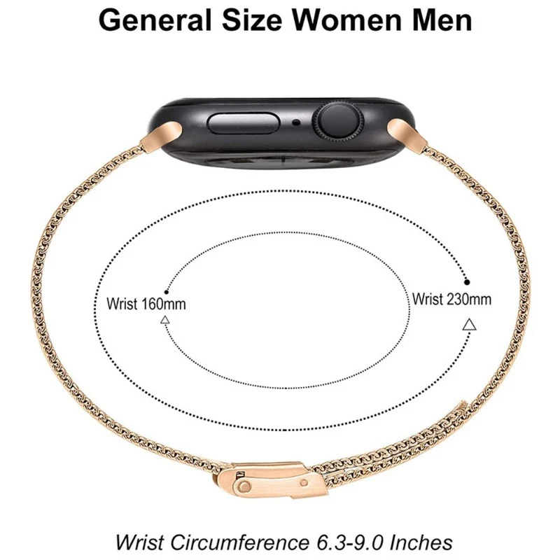 Auffallend schön Apple Watch Series 7 41mm Metall armband