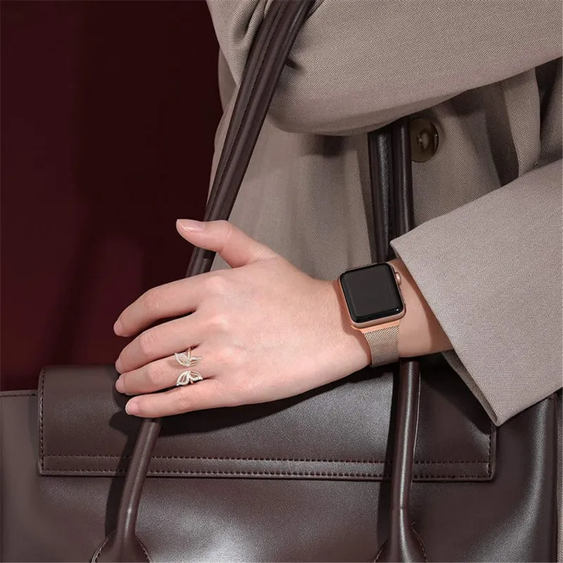 Auffallend schön Apple Watch Series 7 41mm Metall armband