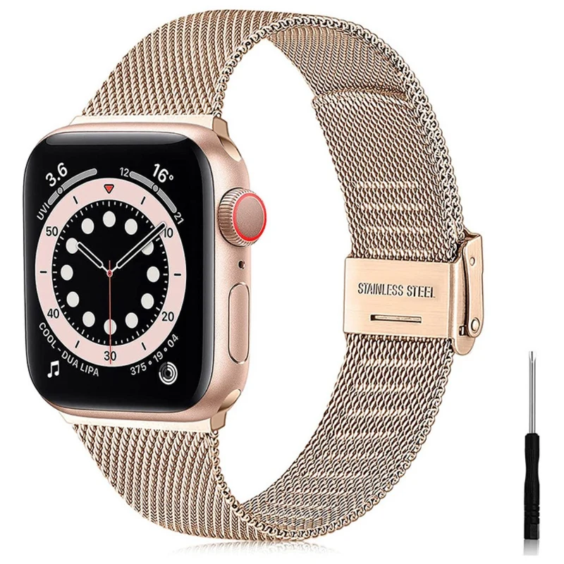 Auffallend schön Apple Watch Series 7 41mm Metall armband