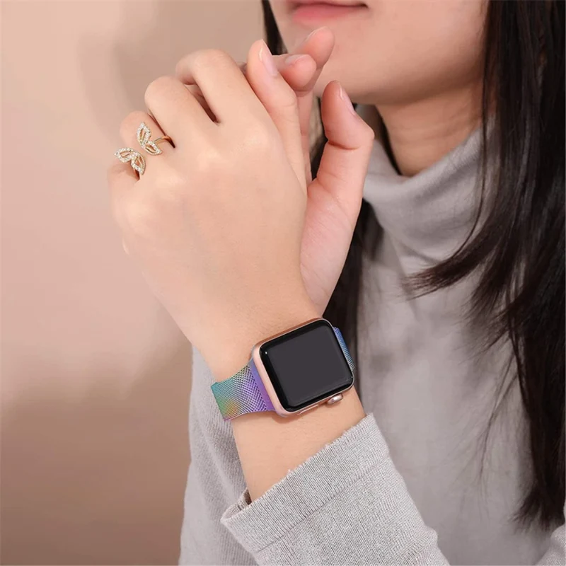 Auffallend schön Apple Watch Series 7 41mm Metall armband
