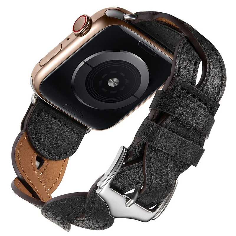 Dauerhaft Apple Watch Series 7 41mm Echtes Leder armband
