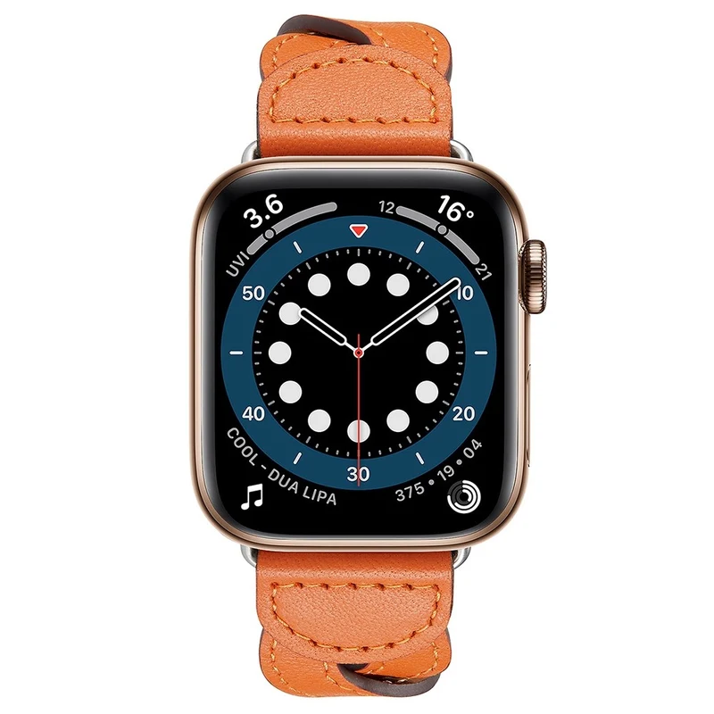 Dauerhaft Apple Watch Series 7 41mm Echtes Leder armband