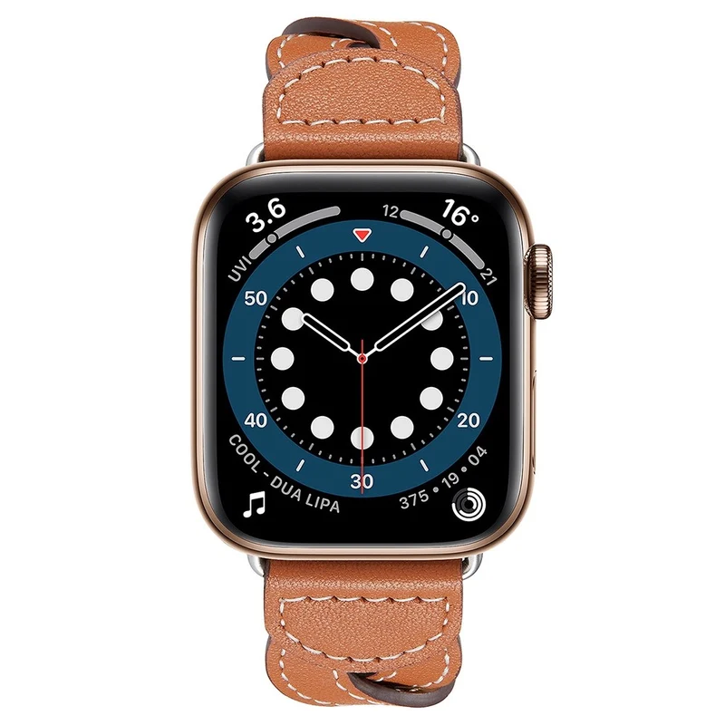 Dauerhaft Apple Watch Series 7 41mm Echtes Leder armband