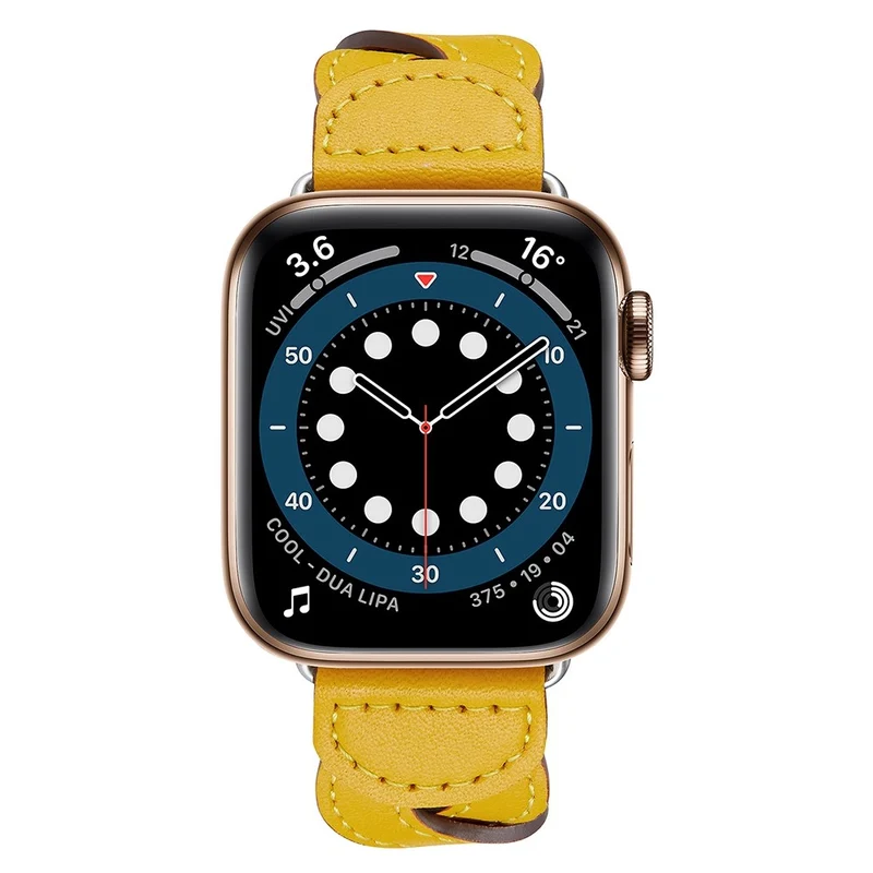Dauerhaft Apple Watch Series 7 41mm Echtes Leder armband