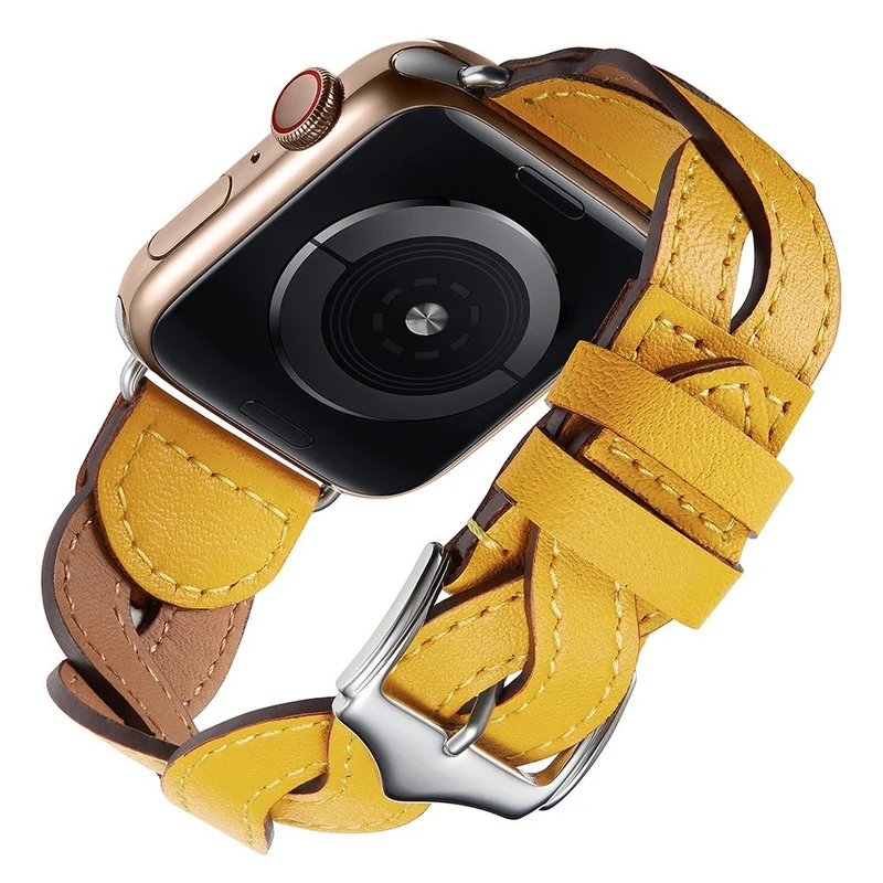 Dauerhaft Apple Watch Series 7 41mm Echtes Leder armband
