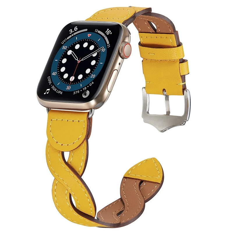 Dauerhaft Apple Watch Series 7 41mm Echtes Leder armband