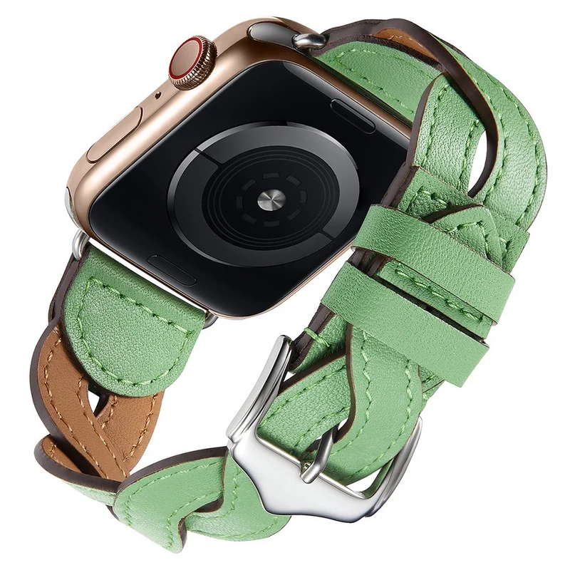 Dauerhaft Apple Watch Series 7 41mm Echtes Leder armband