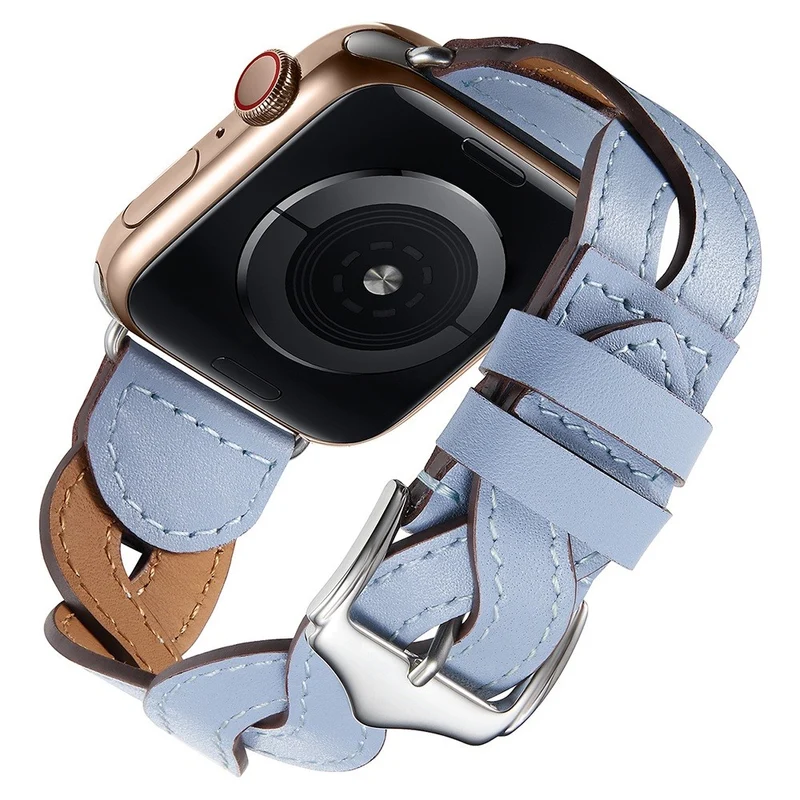 Dauerhaft Apple Watch Series 7 41mm Echtes Leder armband