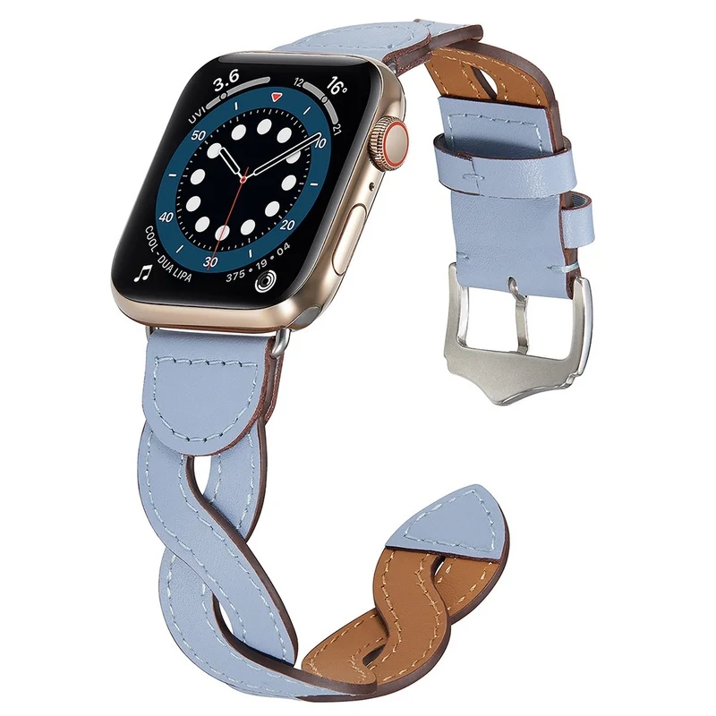 Dauerhaft Apple Watch Series 7 41mm Echtes Leder armband