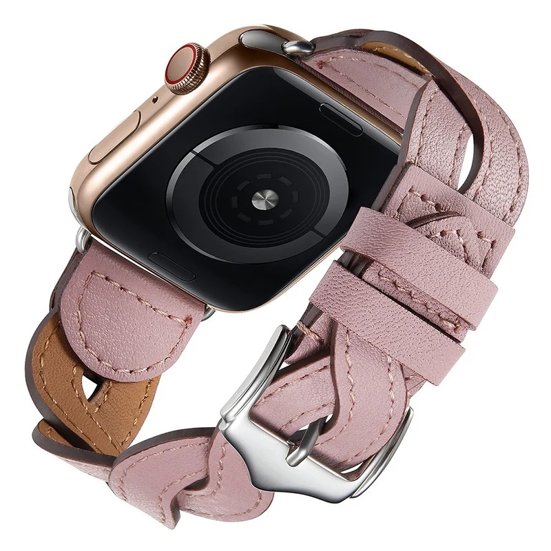 Dauerhaft Apple Watch Series 7 41mm Echtes Leder armband