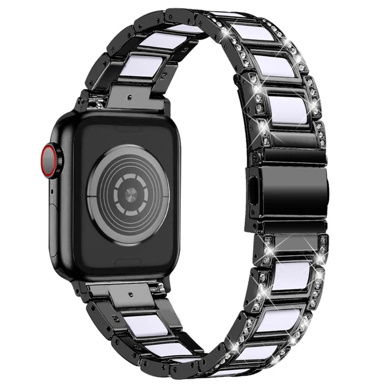 Süß Apple Watch Series 7 41mm Metall und Strass armband