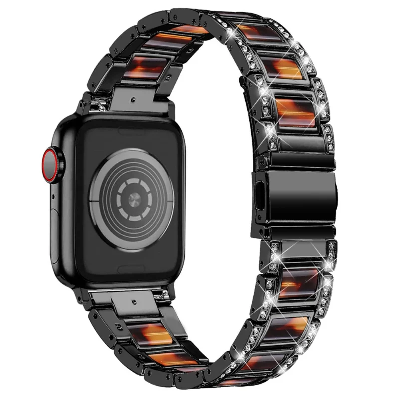 Süß Apple Watch Series 7 41mm Metall und Strass armband
