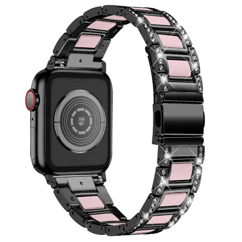 Süß Apple Watch Series 7 41mm Metall und Strass armband