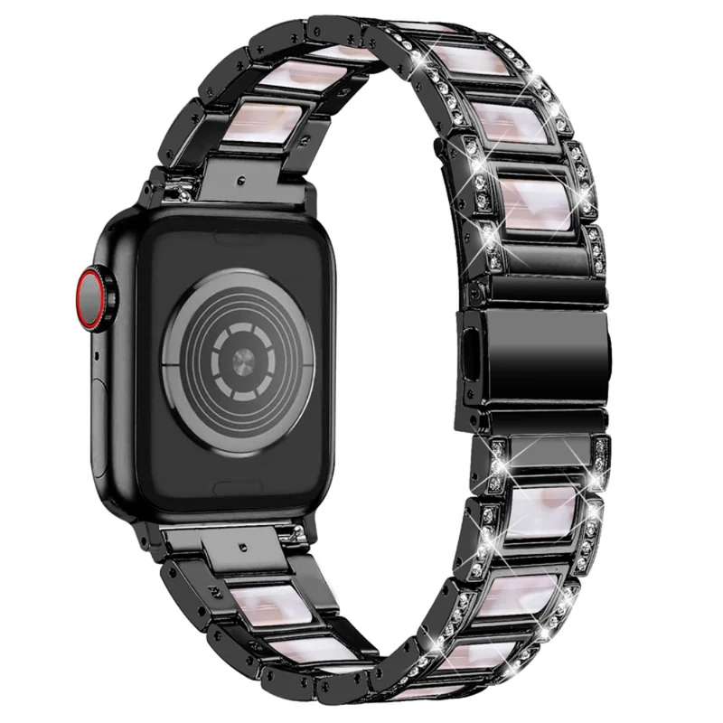 Süß Apple Watch Series 7 41mm Metall und Strass armband