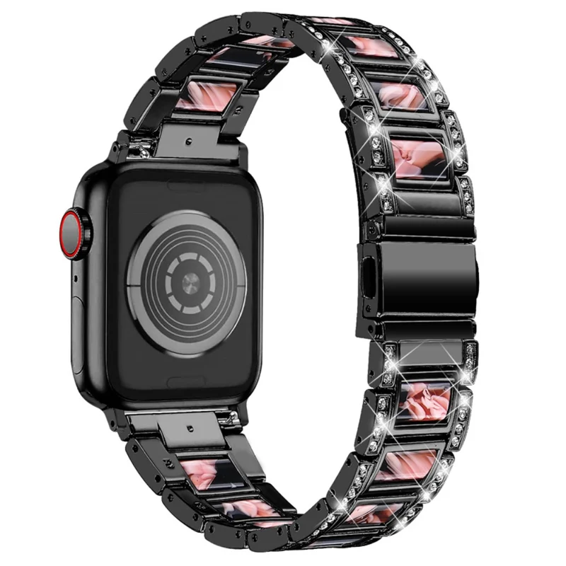 Süß Apple Watch Series 7 41mm Metall und Strass armband