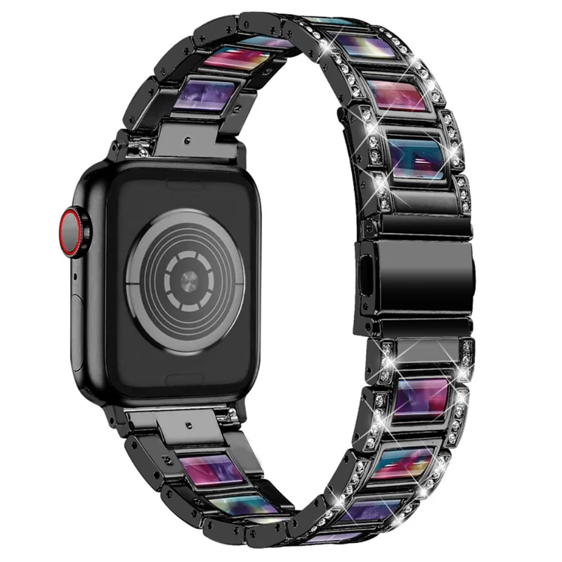 Süß Apple Watch Series 7 41mm Metall und Strass armband