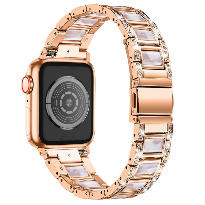 Süß Apple Watch Series 7 41mm Metall und Strass armband