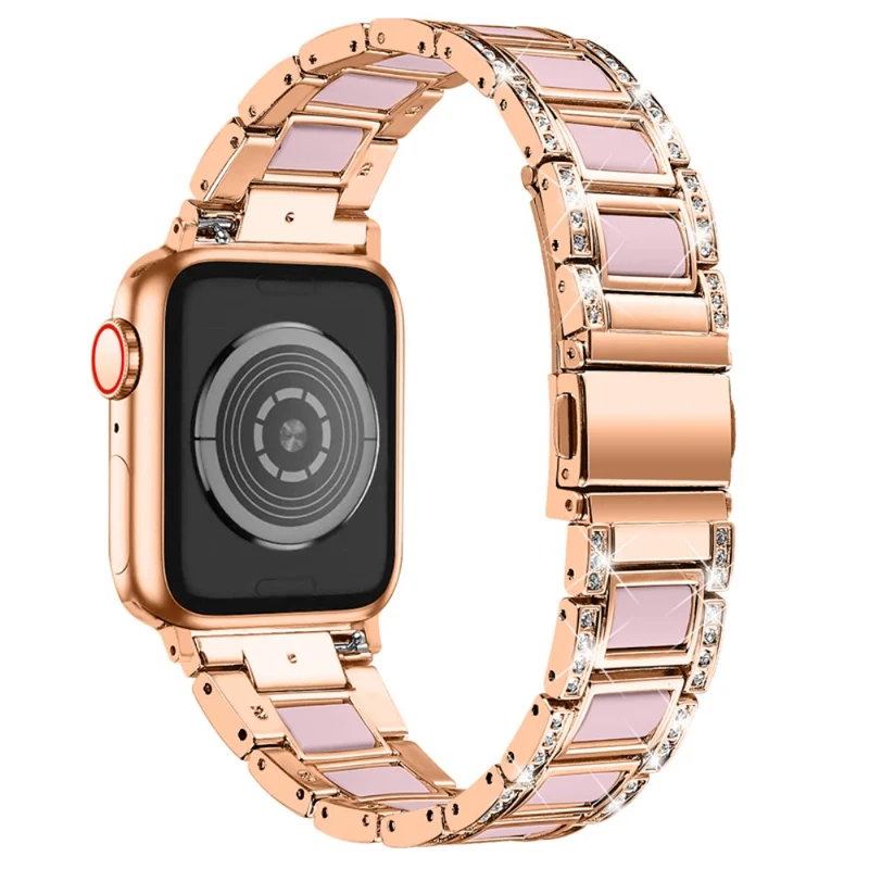 Süß Apple Watch Series 7 41mm Metall und Strass armband