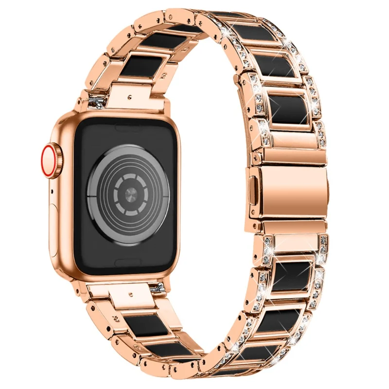 Süß Apple Watch Series 7 41mm Metall und Strass armband