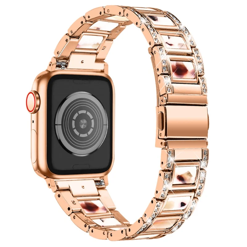 Süß Apple Watch Series 7 41mm Metall und Strass armband