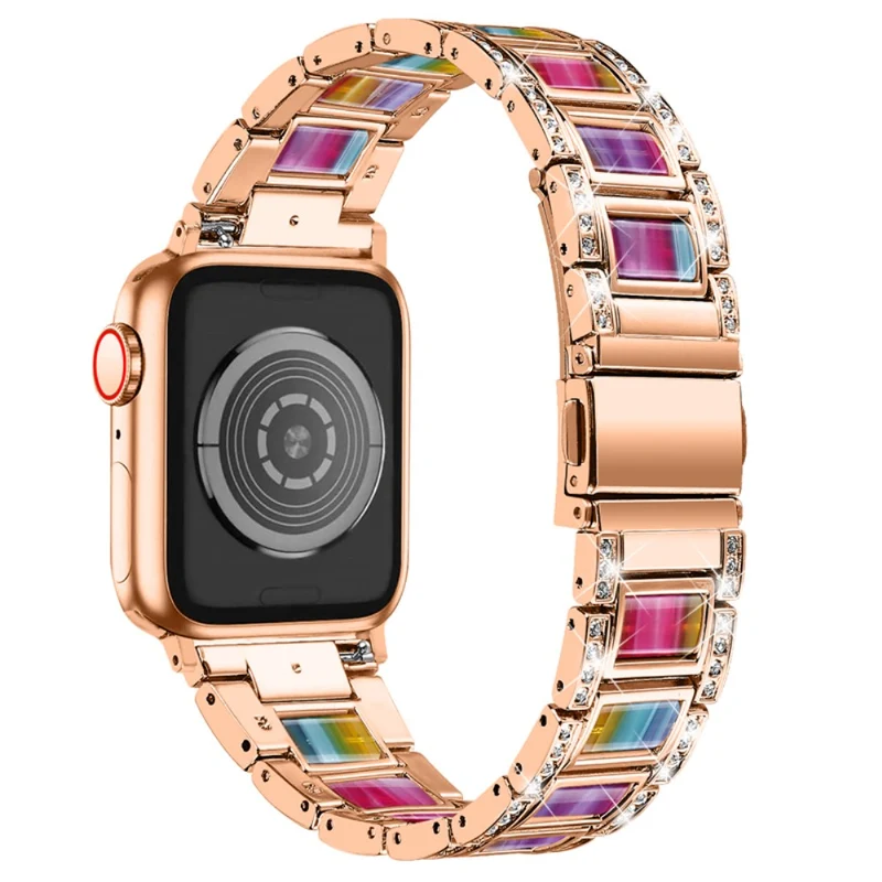 Süß Apple Watch Series 7 41mm Metall und Strass armband