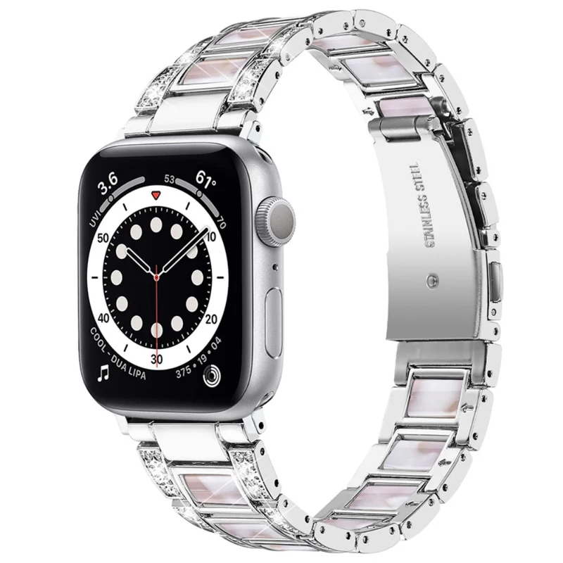 Stark Apple Watch Series 7 41mm Metall und Strass armband