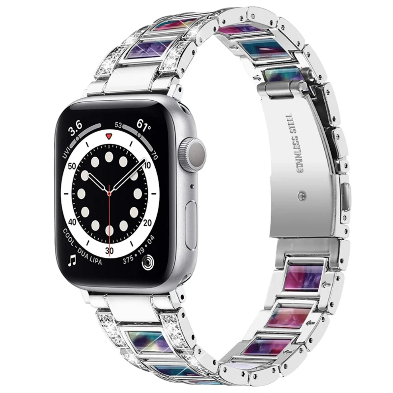 Stark Apple Watch Series 7 41mm Metall und Strass armband