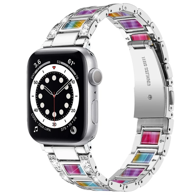 Stark Apple Watch Series 7 41mm Metall und Strass armband