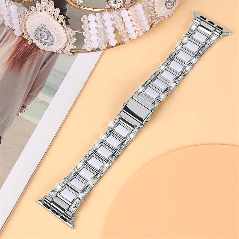 Stark Apple Watch Series 7 41mm Metall und Strass armband