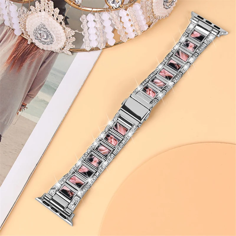 Stark Apple Watch Series 7 41mm Metall und Strass armband