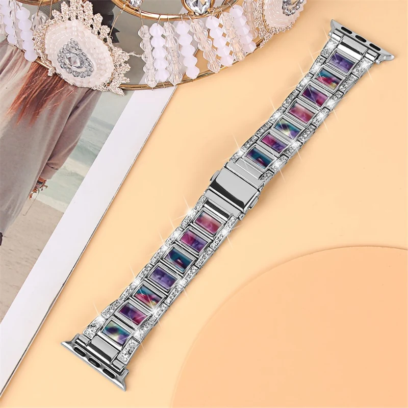 Stark Apple Watch Series 7 41mm Metall und Strass armband
