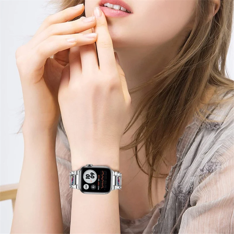 Stark Apple Watch Series 7 41mm Metall und Strass armband