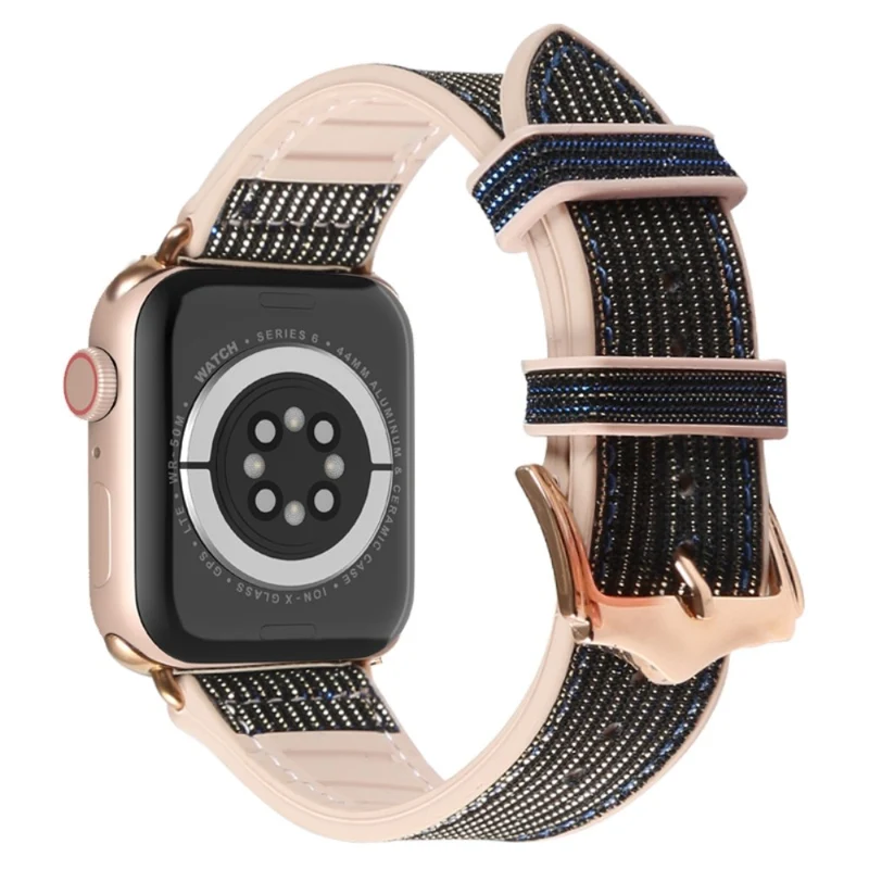 Apple Watch Series 7 41mm Silikon / TPU und Textil / Nylon armband