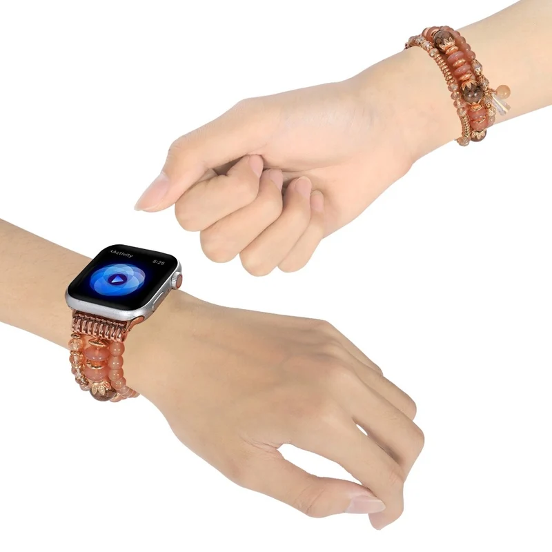 Haltbar Apple Watch Series 7 41mm Strass armband