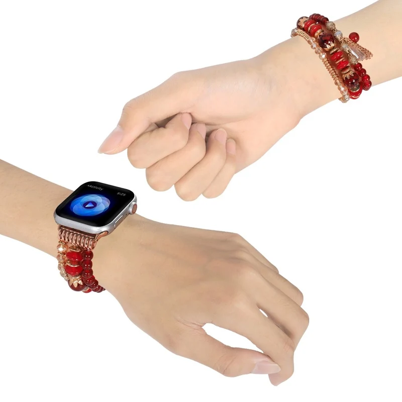 Haltbar Apple Watch Series 7 41mm Strass armband
