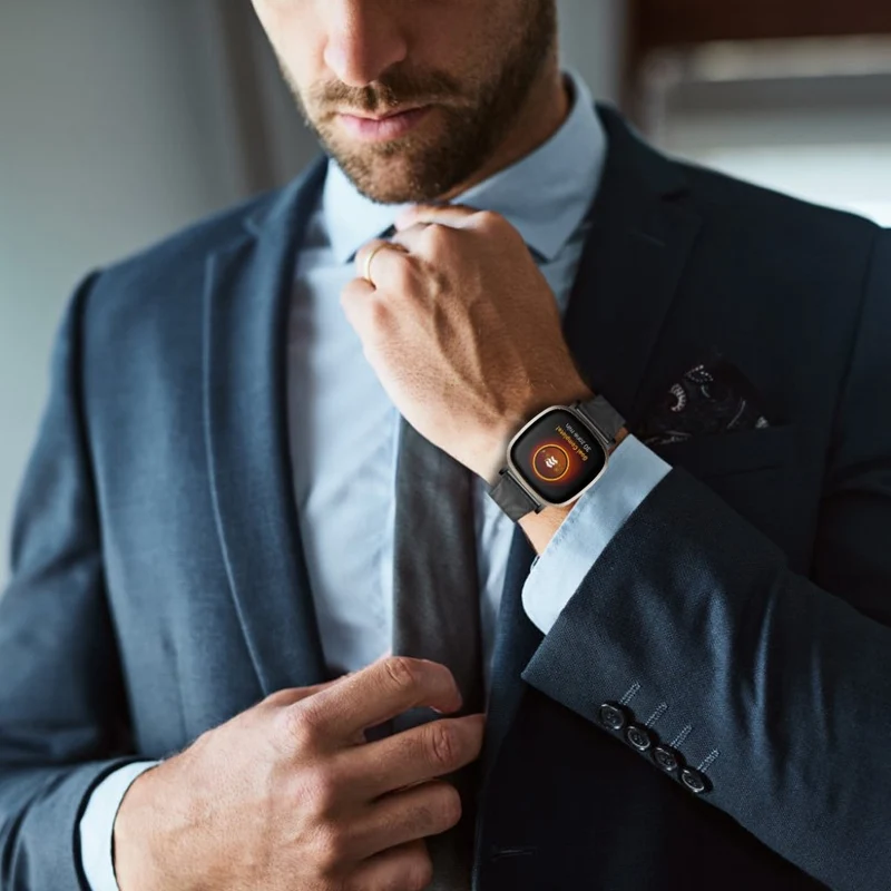 Super elegant Fitbit Versa 3 / Fitbit Sense Metall armband