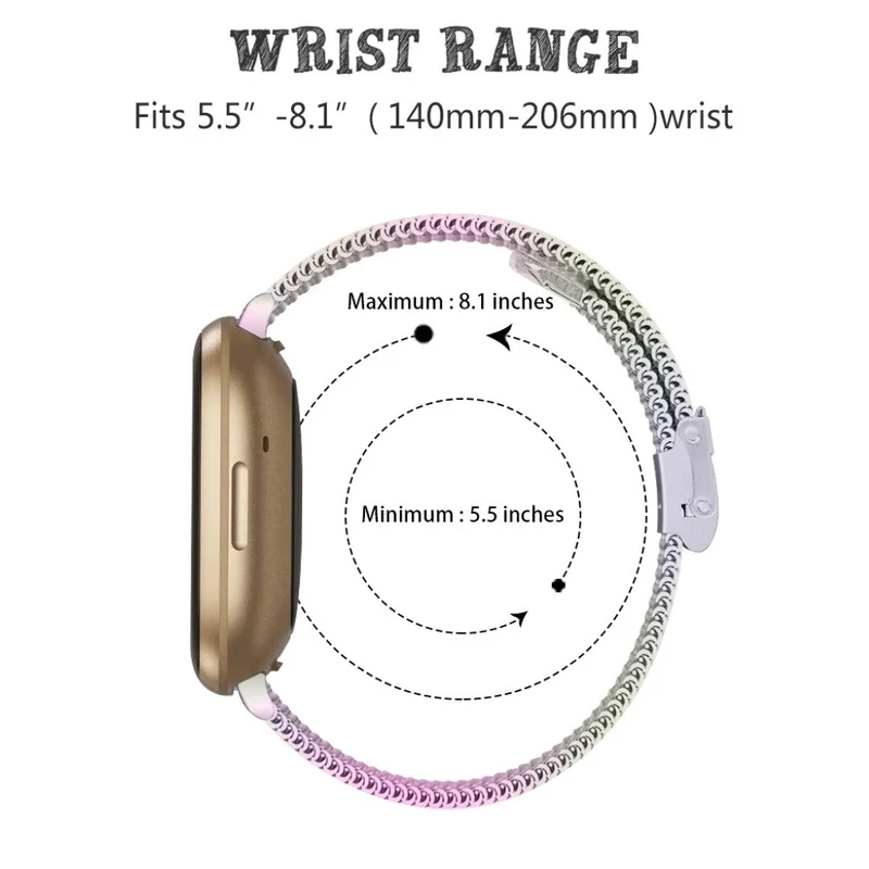 Super elegant Fitbit Versa 3 / Fitbit Sense Metall armband