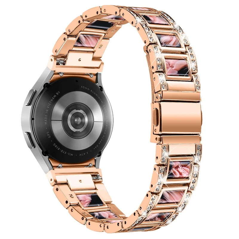 Bequem Universell Samsung Metall und Strass armband