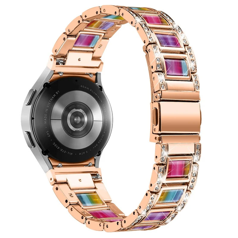 Bequem Universell Samsung Metall und Strass armband