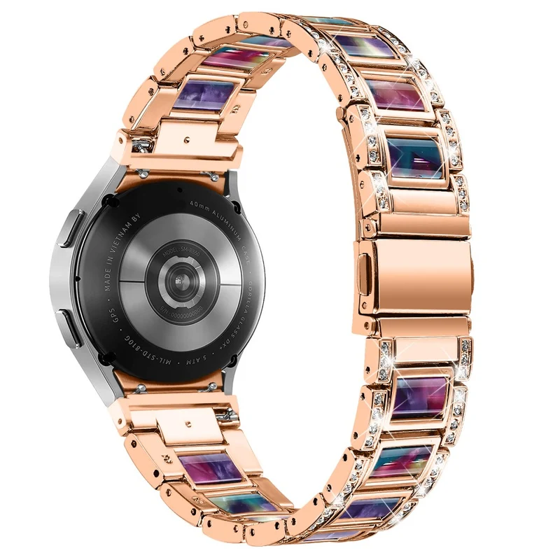Bequem Universell Samsung Metall und Strass armband