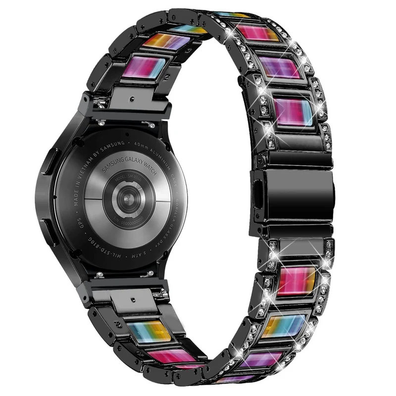 Bequem Universell Samsung Metall und Strass armband