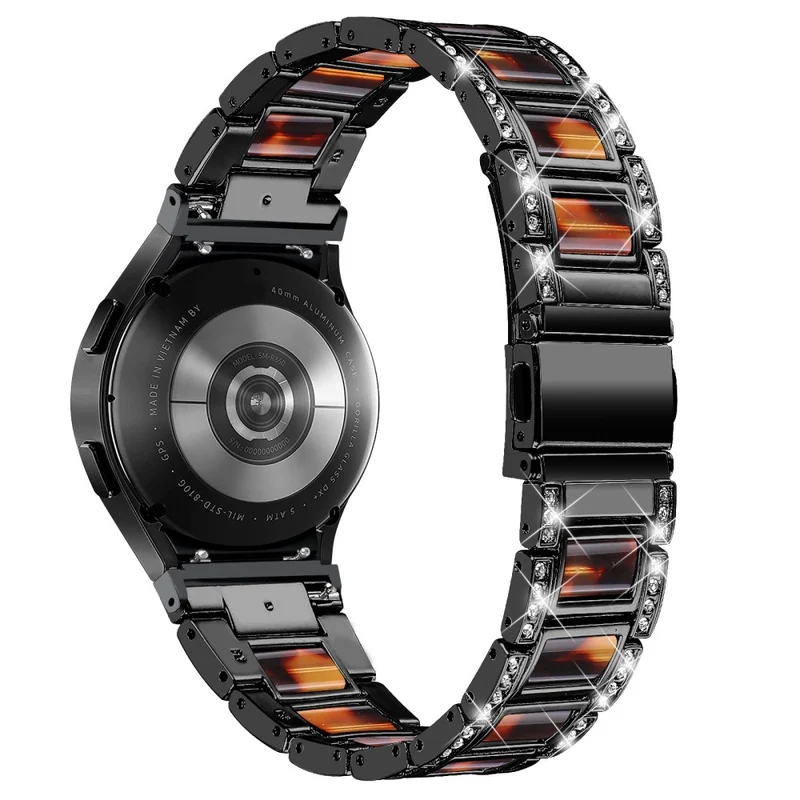 Bequem Universell Samsung Metall und Strass armband