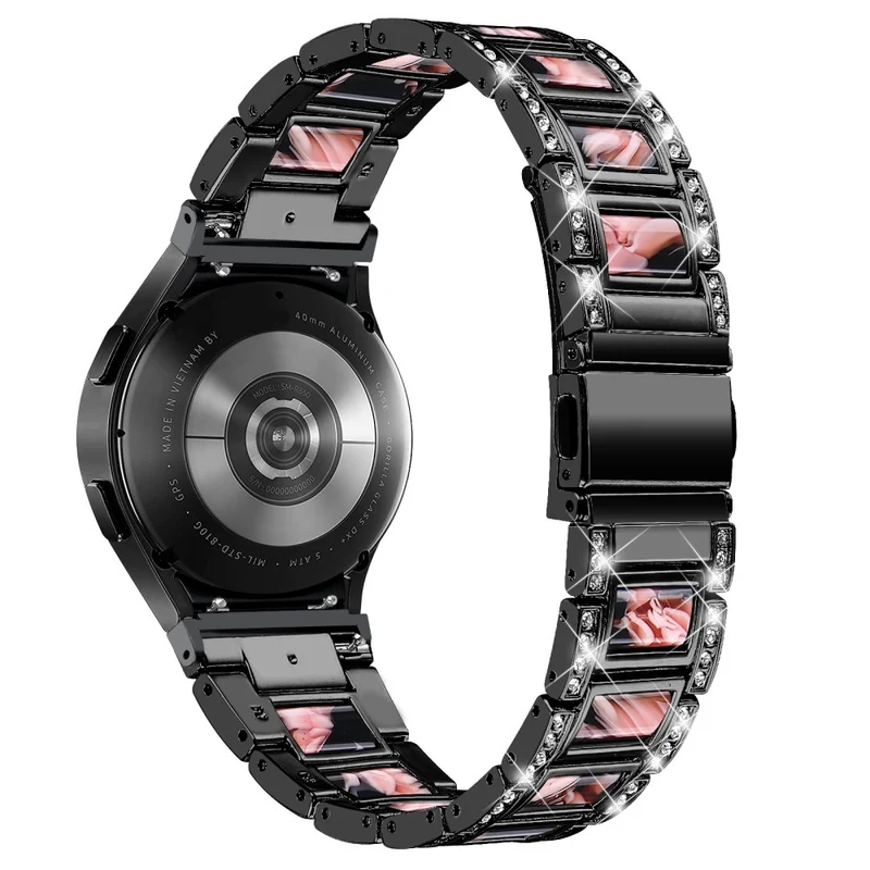 Bequem Universell Samsung Metall und Strass armband