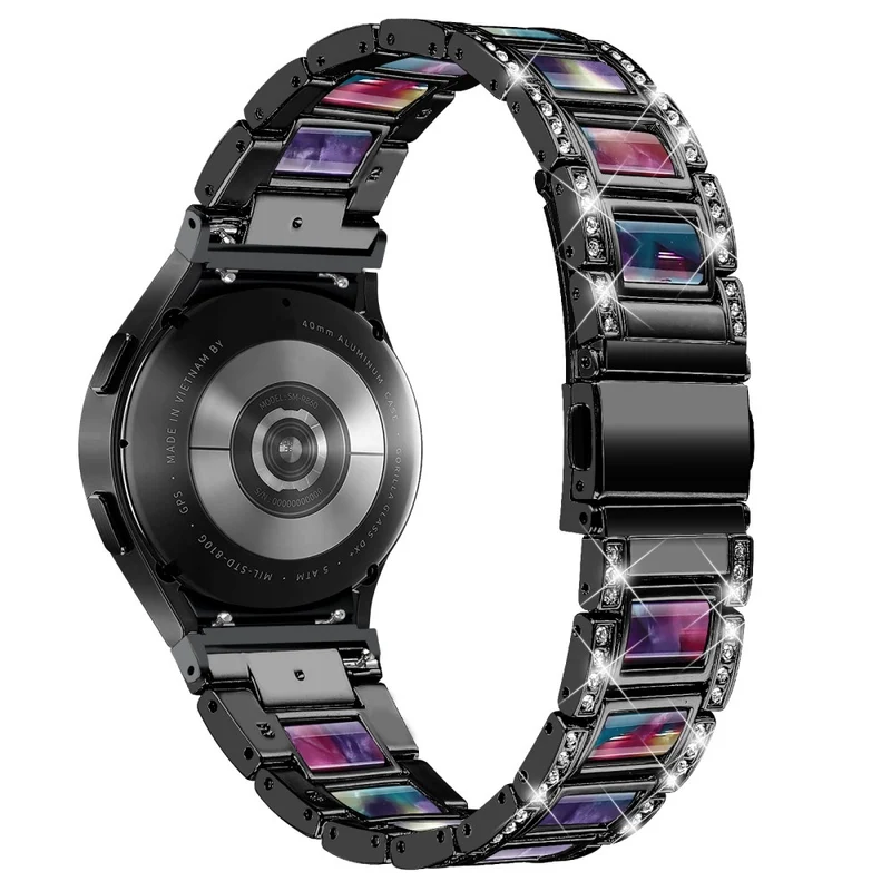 Bequem Universell Samsung Metall und Strass armband
