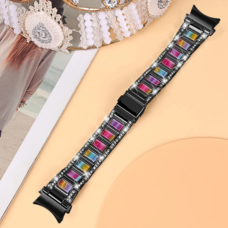 Bequem Universell Samsung Metall und Strass armband