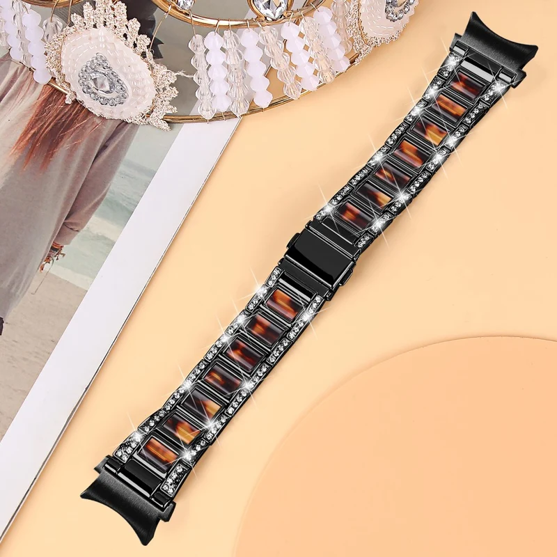 Bequem Universell Samsung Metall und Strass armband