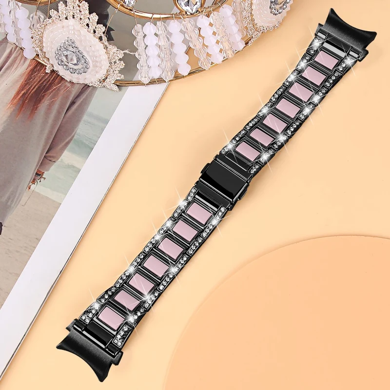 Bequem Universell Samsung Metall und Strass armband